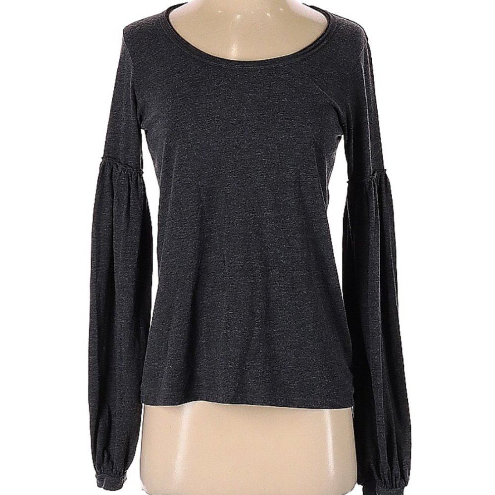 Nation LTD Grey Long Sleeve Top - Size Small